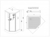 Фото душевая кабина esbano elegancia es-110pr 110x110 см
